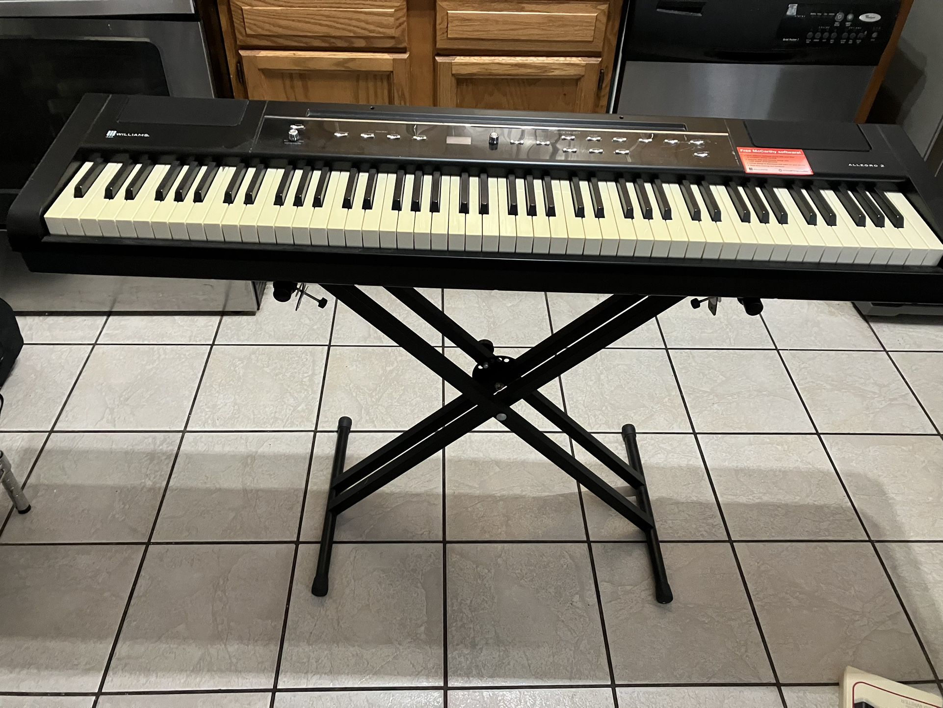 Williams Allegro 2 88 Key Digital Piano W/ Stand, Protective Cover, And Pedal