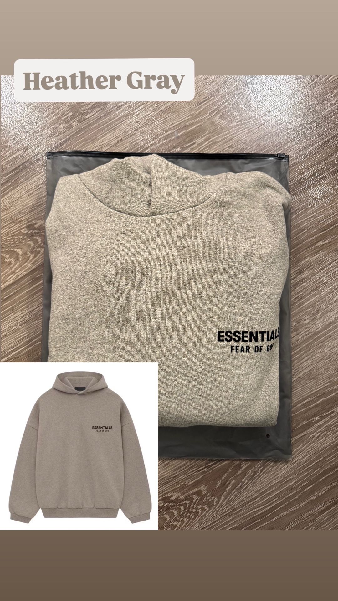 Essential Hoodie Heather Grey