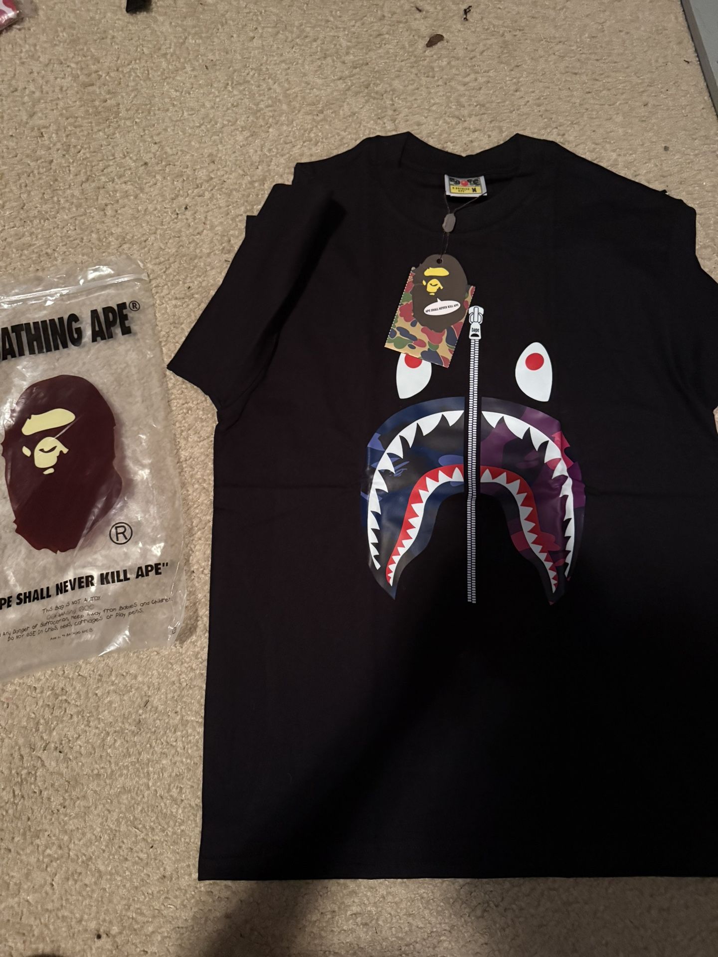 Short Bape Shirt, Long Sleeve Bape Shirt