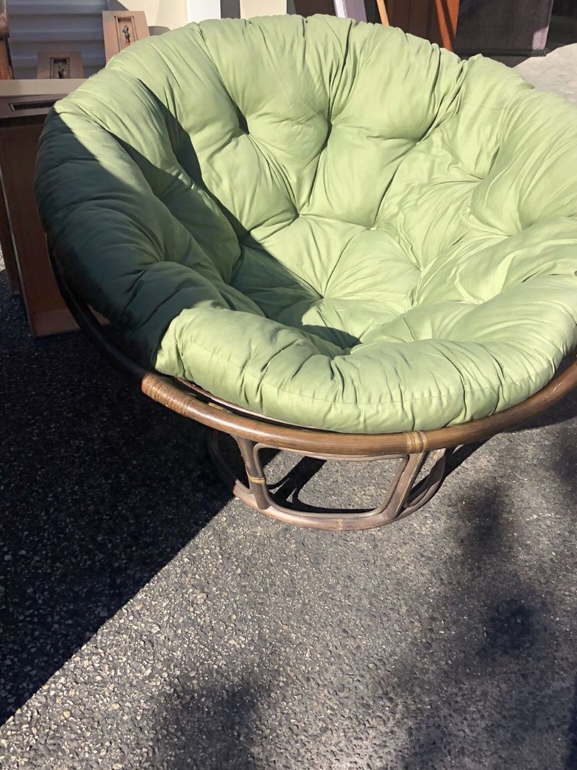 Mint Bamboo Papasan / Nest Chair