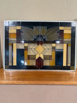 Stained glass wall art