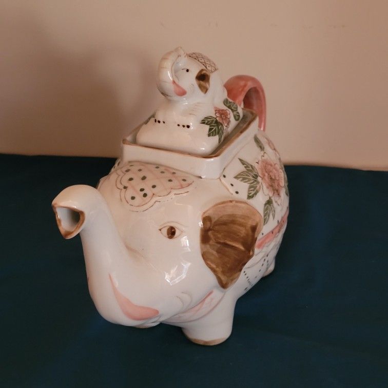 Porcelain Elephant Teapot