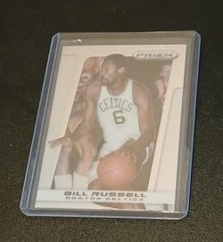 Hall of Famer Bill Russell card in a hard protective case.  $5