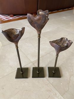 3 Piece candle sticks