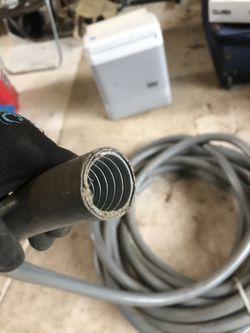 Electric underground or under water pipe