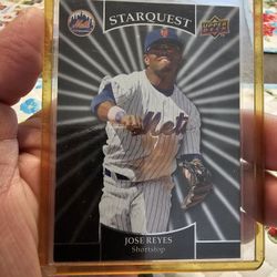 New York Mets Jose Reyes 2009 Upper Deck Starquest Blue Uncommon Insert Baseball Card 