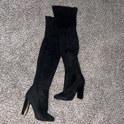 $50 ALDO BOOTS! ($100 BRAND NEW)   - THIGH HIGH SUEDE HEEL BOOTS