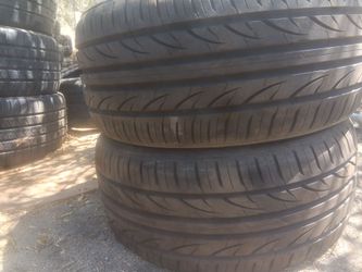 245/40/18 LEXANI tires only two tires $180 95 percent thread