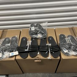 NEW Shade & Shore Black Sandals Size 12 **5 available****$3 Each Pair Or Take All For $10**