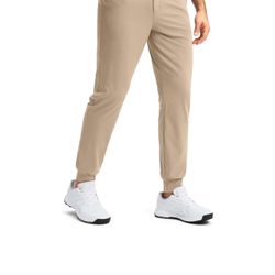 Men's Stretch Golf Joggers with 3 Pockets Slim Fit Sweatpants Work Dress Casual Pants for Men with Belt Loops
