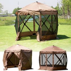 Portable Lenotos 10x10 FT Pop-Up Screen Tent / Gazebo Canopy - Open Box - Never Used