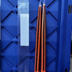 Halloween Striped LED Taper Flameless Candles 