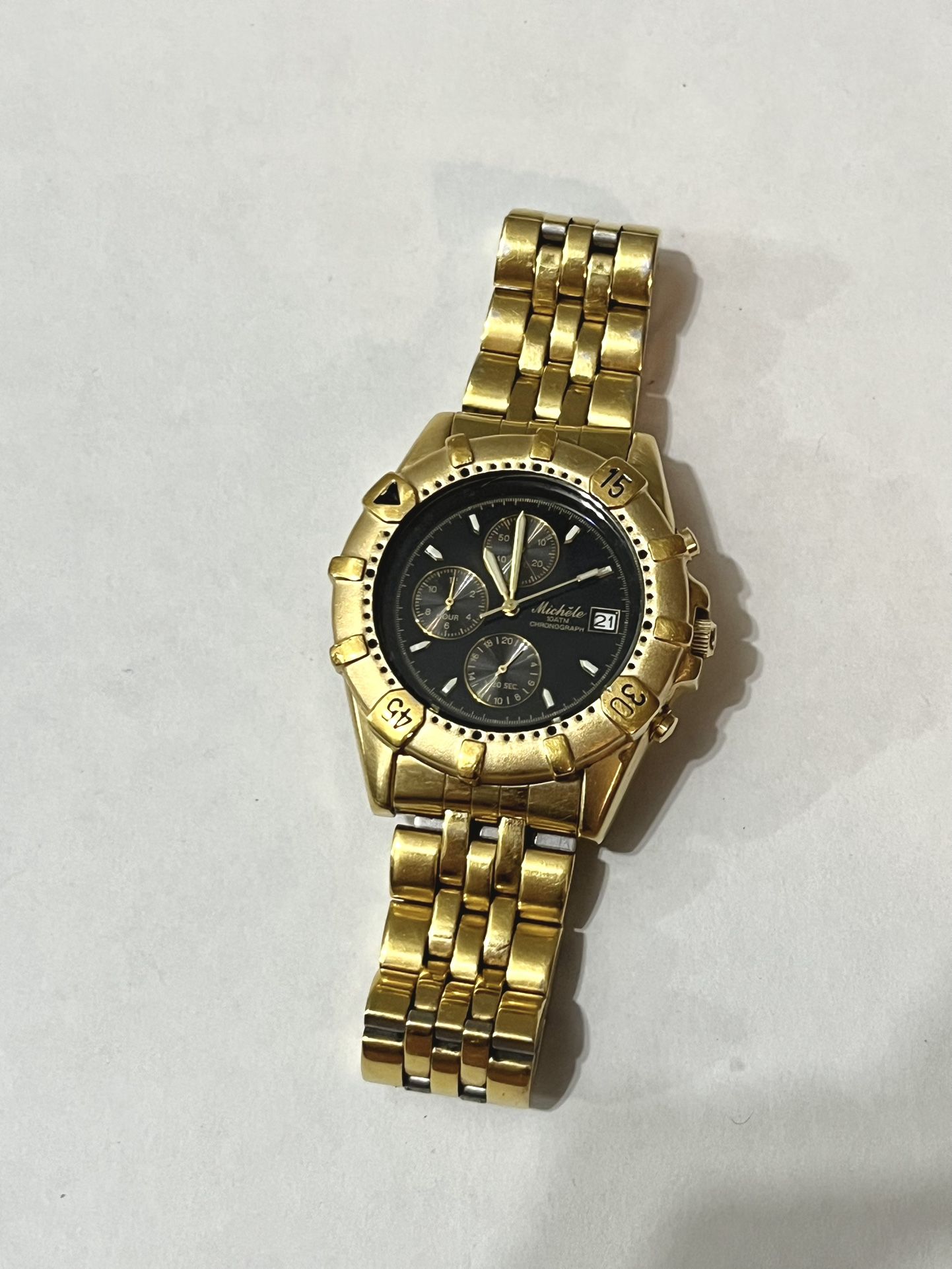 Michele Chronograph 71-402-G Gold-Tone Watch