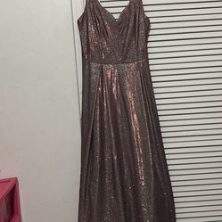 Prom dress pink Sequins B Darlin 16 W