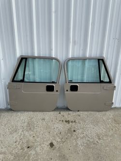 Jeep Wrangler YJ Full Doors Silver/Khaki 1981 through 1995