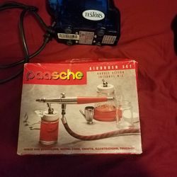 Dual Airbrush Kit And Air Compressor