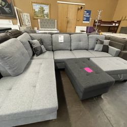 Light Grey Sectional 