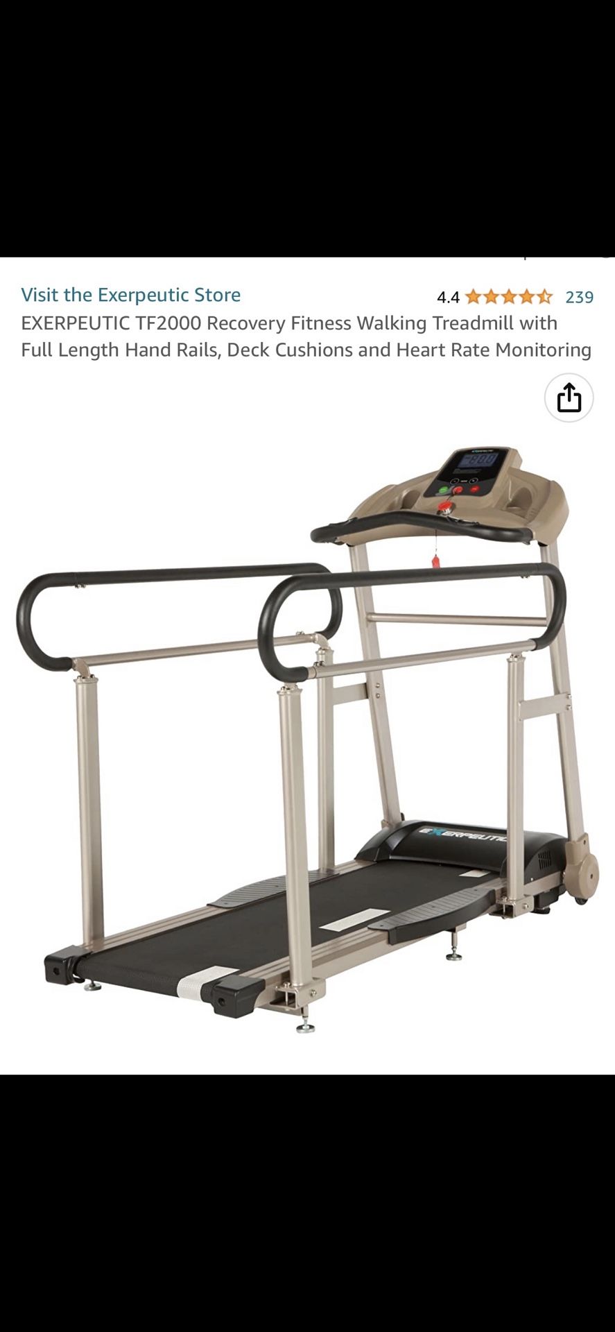 Exerpeutic TF2000 Treadmill New Factory Sealed
