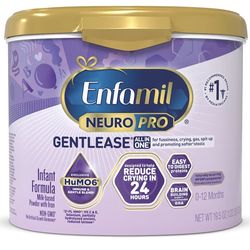 SEALED Enfamil NeuroPro Gentlease for easing Fussiness, Crying, Gas, Spit-up in 24 Hrs, Smaller Proteins for Easy Digestion, Brain Supporting DHA, Pre