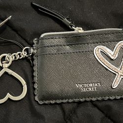 Victoria secret card wallet with keychain brand new