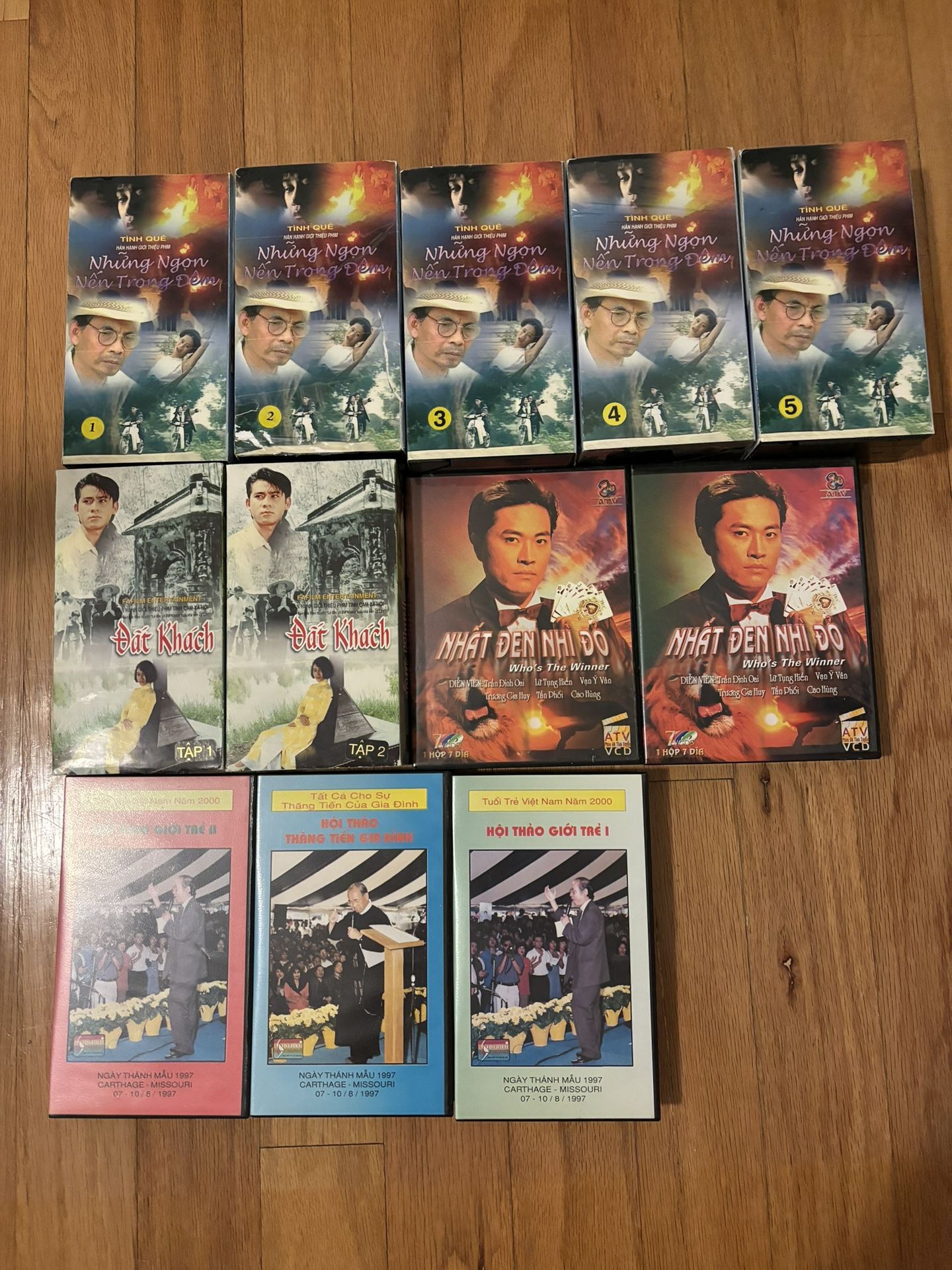 Lot of 45 VINTAGE Vietnamese VHS Tapes