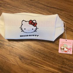 San Rio Hello Kitty Knit Cotton Cosmetics Bag