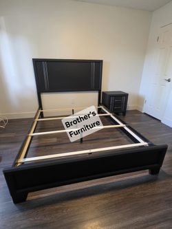 Bedroom set 4 pc Charcoal finish. New Especial price