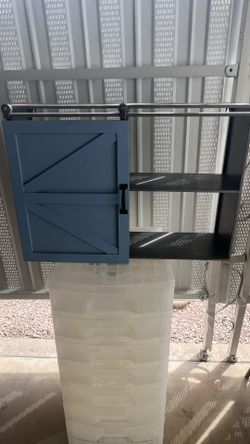 Wall Cabinet With Barn Door