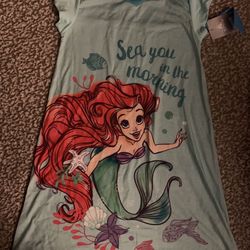 Ariel -Little Mermaid Pajama Dress Size 9/10
