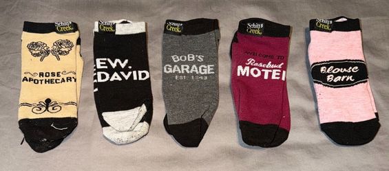 5 pairs of Schitt's Creek Ankle Sock Set $8