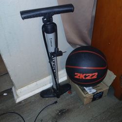 Basket Ball And Air Pump