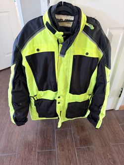 BILT Explorer Motorcycle Jacket Hi-Vis Yellow