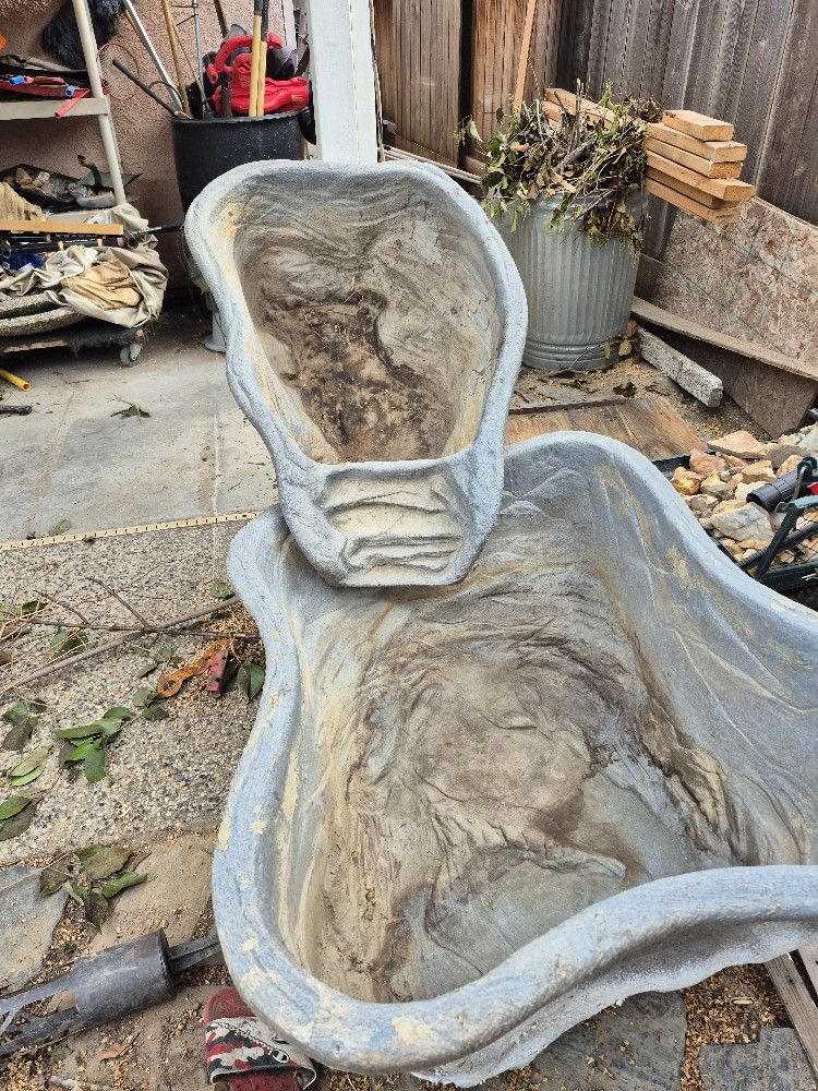 large double tub pond liner