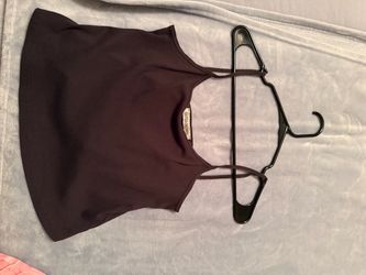 Outerknown Dark Brown Ribbed Cami Tank Top