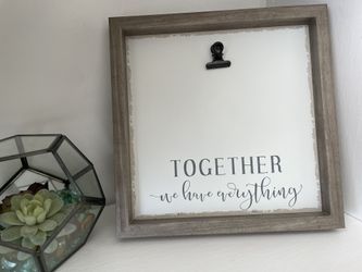 Cute Couples Picture Frame Sign