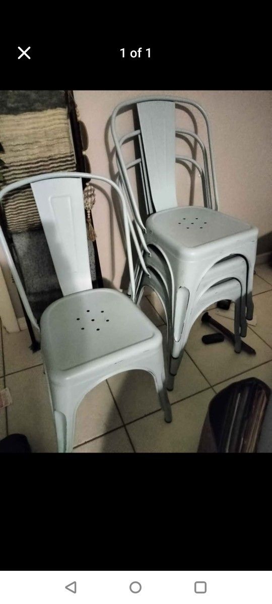 4 chairs Light Blue