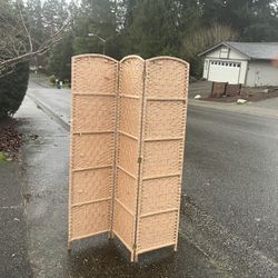 Room Divider Home Design Living Room Bedroom Den Computer Laptop Zoom Background like 6’ Tall by  54” Wide in Good Condition