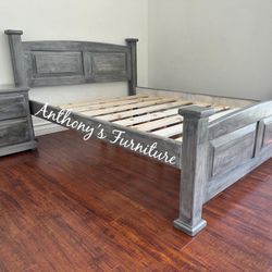 Queen Bed Frame - No Mattress 