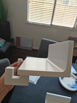 Wall shelf with hooks (2)