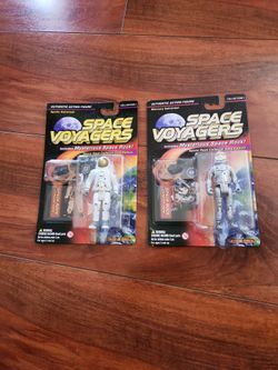 2 Space Voyagers Apollo & Mercury Astronauts Action Figures