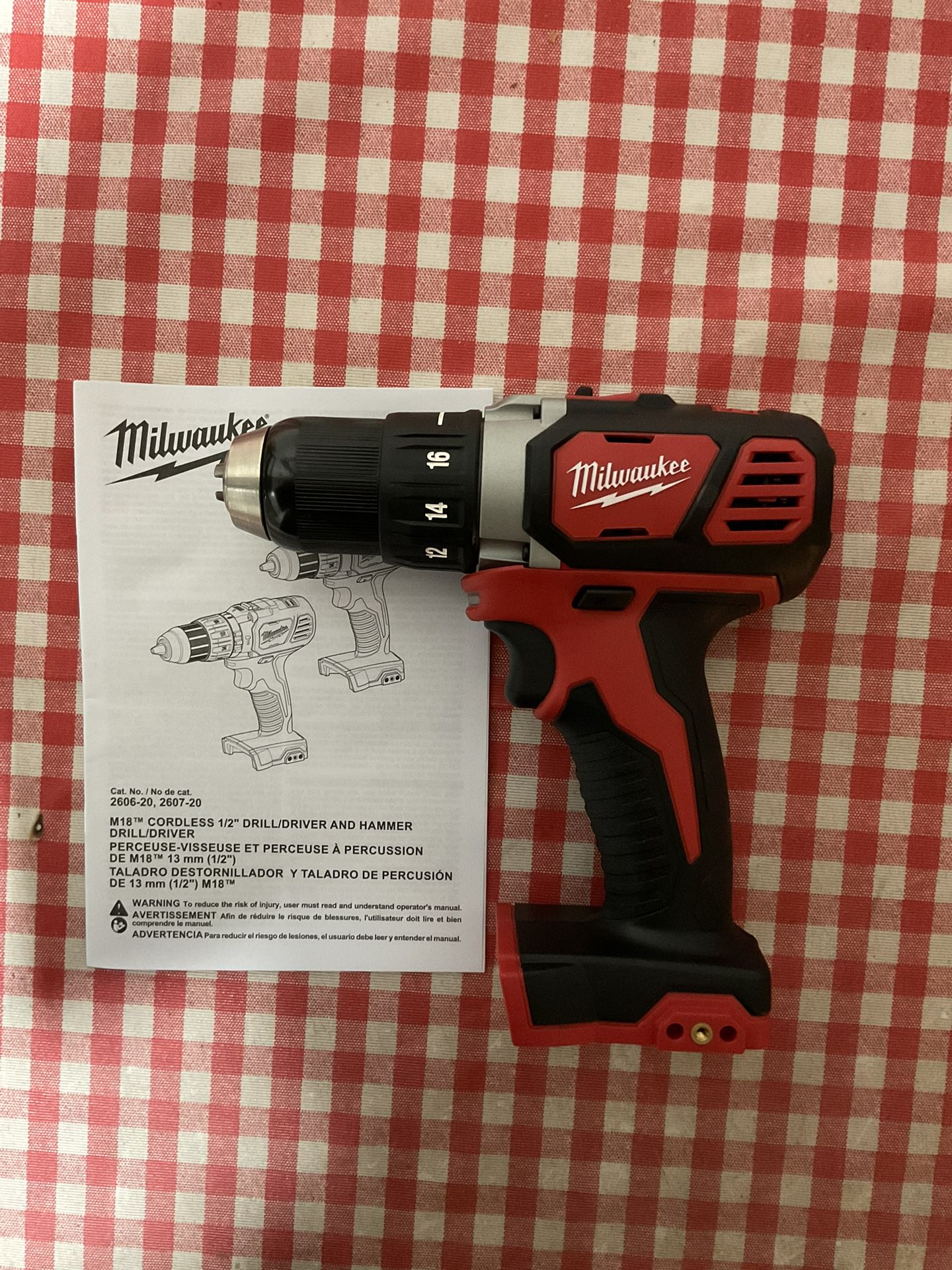 Milwaukee. M18 Lithium Ion Cordless 1/2” Drill Driver (Tool Only). 2606-20.