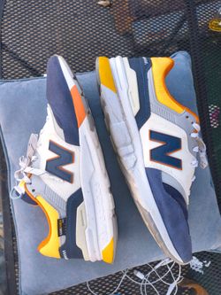 New Balance Sneakers White Navy Orange Yellow
