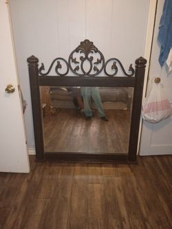 Dresser/Wall  Wooden Mirror