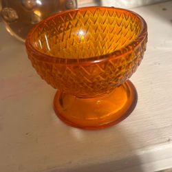 Vintage Glass Candle Holder