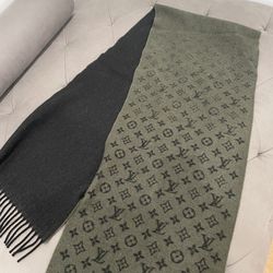 Louis Vuitton Monogram Mens Scarves, Grey