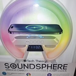 SoundSphere wireless charger with Speaker  and Alarm clock