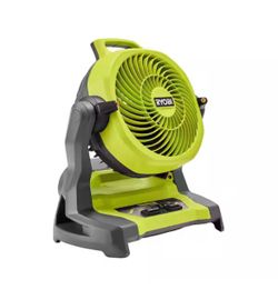 RYOBI ONE+ 18V Cordless 7-1/2 in. Bucket Top Misting Fan (Tool Only) @Ry