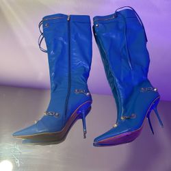 Blue Boots Size 10 