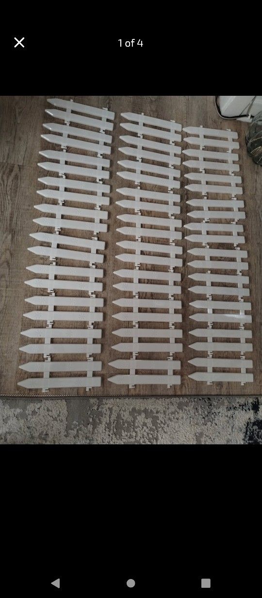 Christmas Theme Plastic Fence