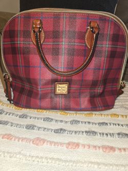 Dooney & Bourke Plaid Zip Satchel